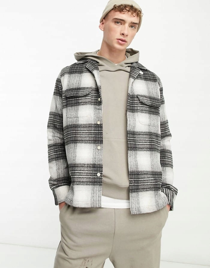 Allsaints Dvoubarevná Vrchní Košile S Výšivkou (M)