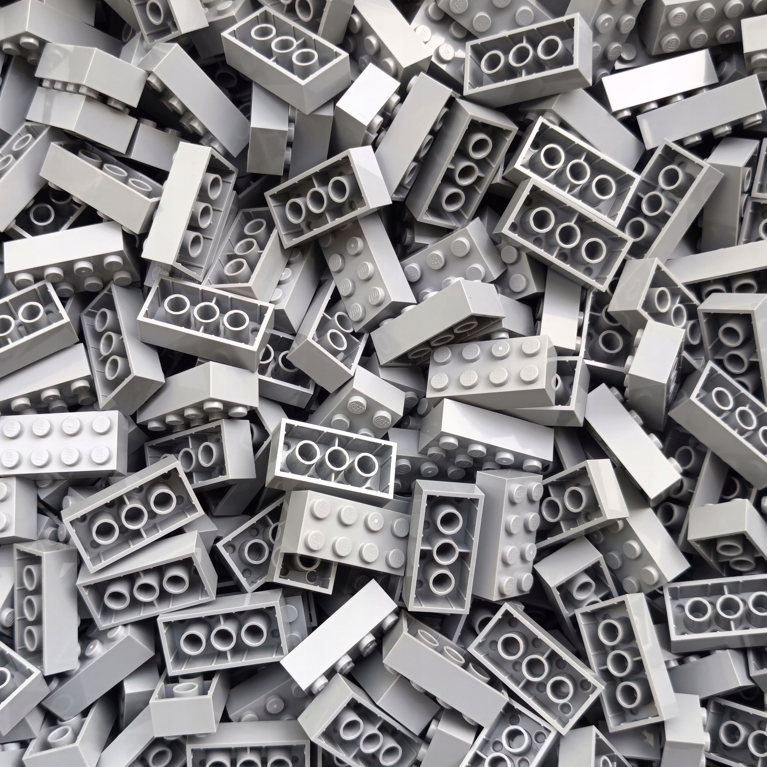 Lego Kostka Cihla 2x4 Světle šedá Lbg 4211385 3001 100 Ks