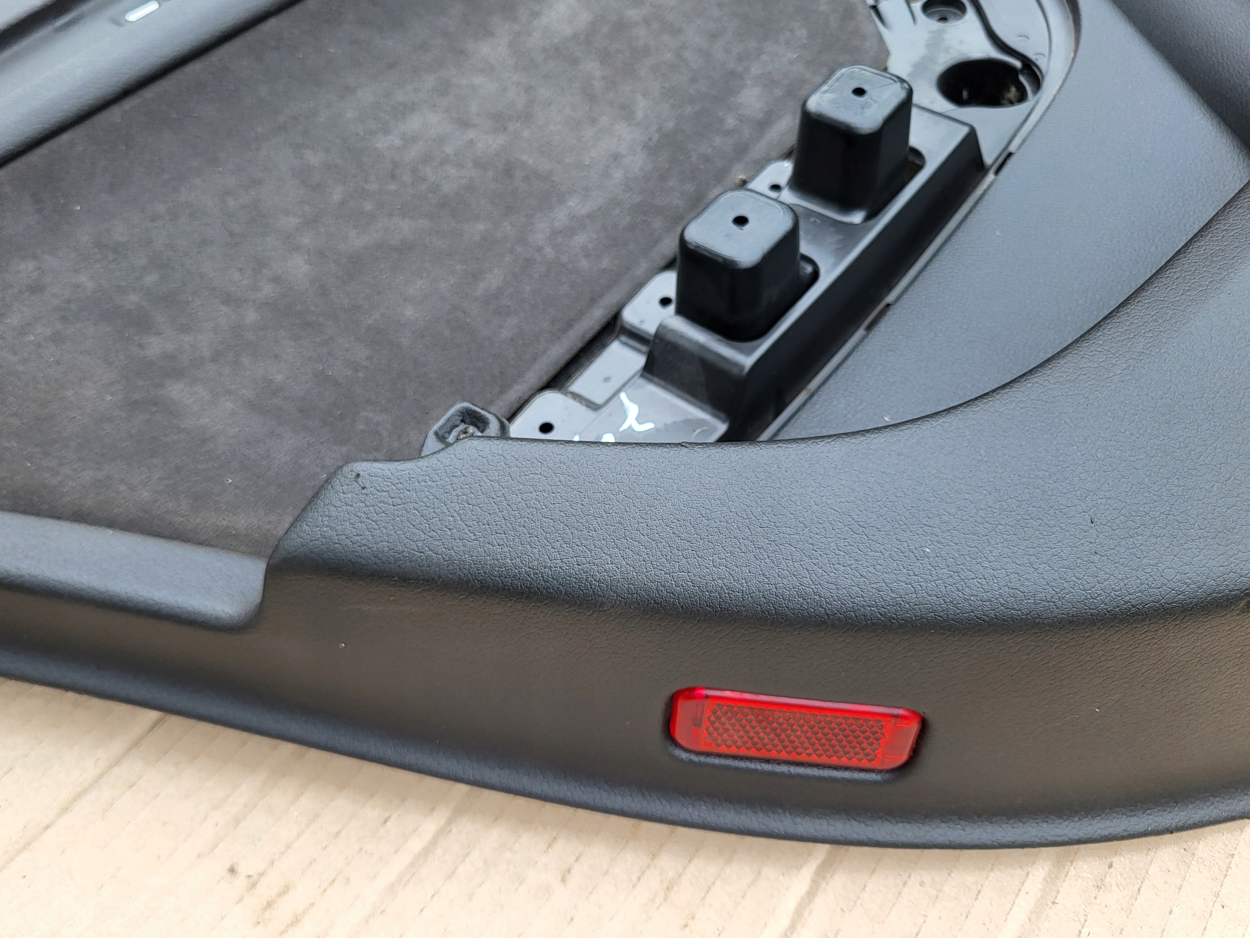 side upholstery door left rear AUDI A4 B8 8K black leather ALCANTARA OE