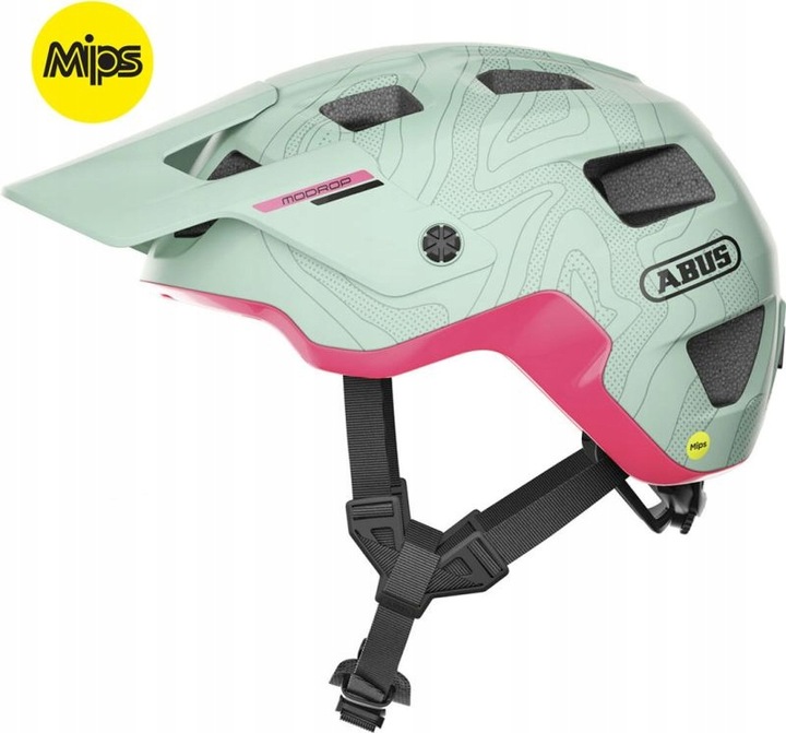 Cyklistická přilba Abus Modrop Mips Iced Mint L 57-61 cm