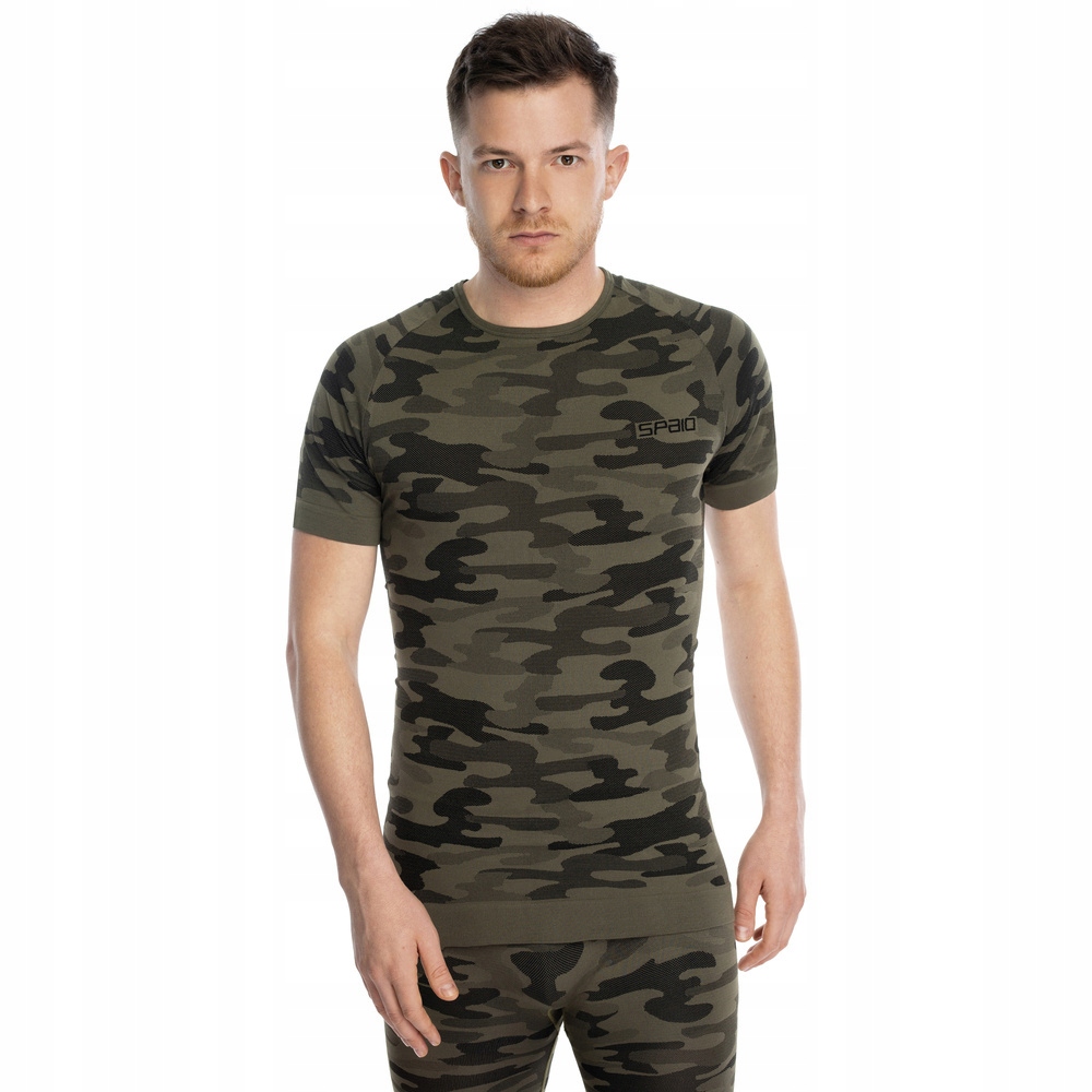Spaio Koszulka termoaktywna T-shirt Military Moro Forest Green XL