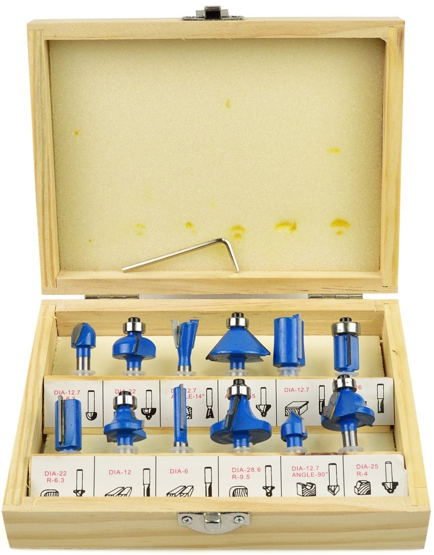 FREZY KSZTAŁTOWE DO DREWNA 12 EL FREZ DO FREZARKA