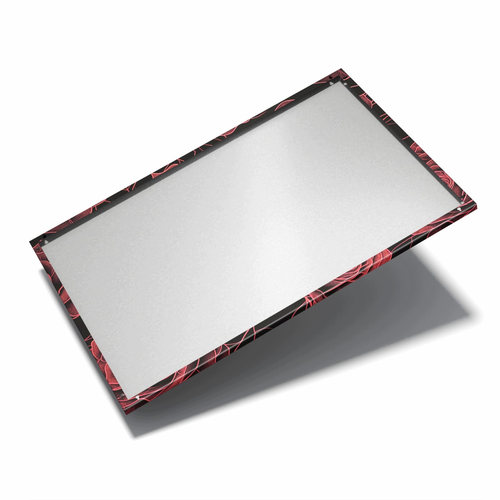 Magnetická tabule Vzor růžový Černý 90 × 60 cm