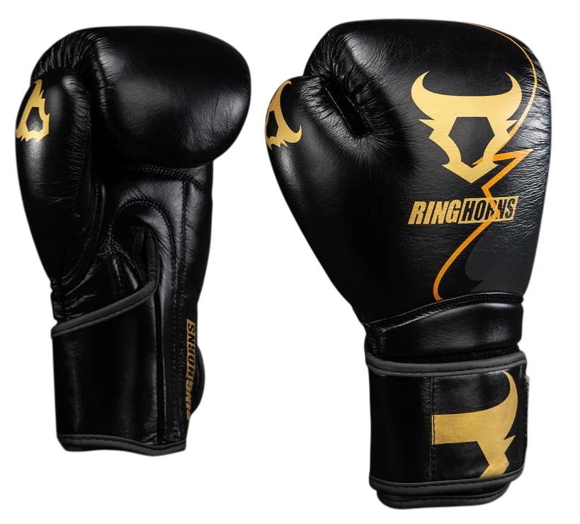 ękawice Bokserskie Ringhorns Charger Black/Gold 12oz