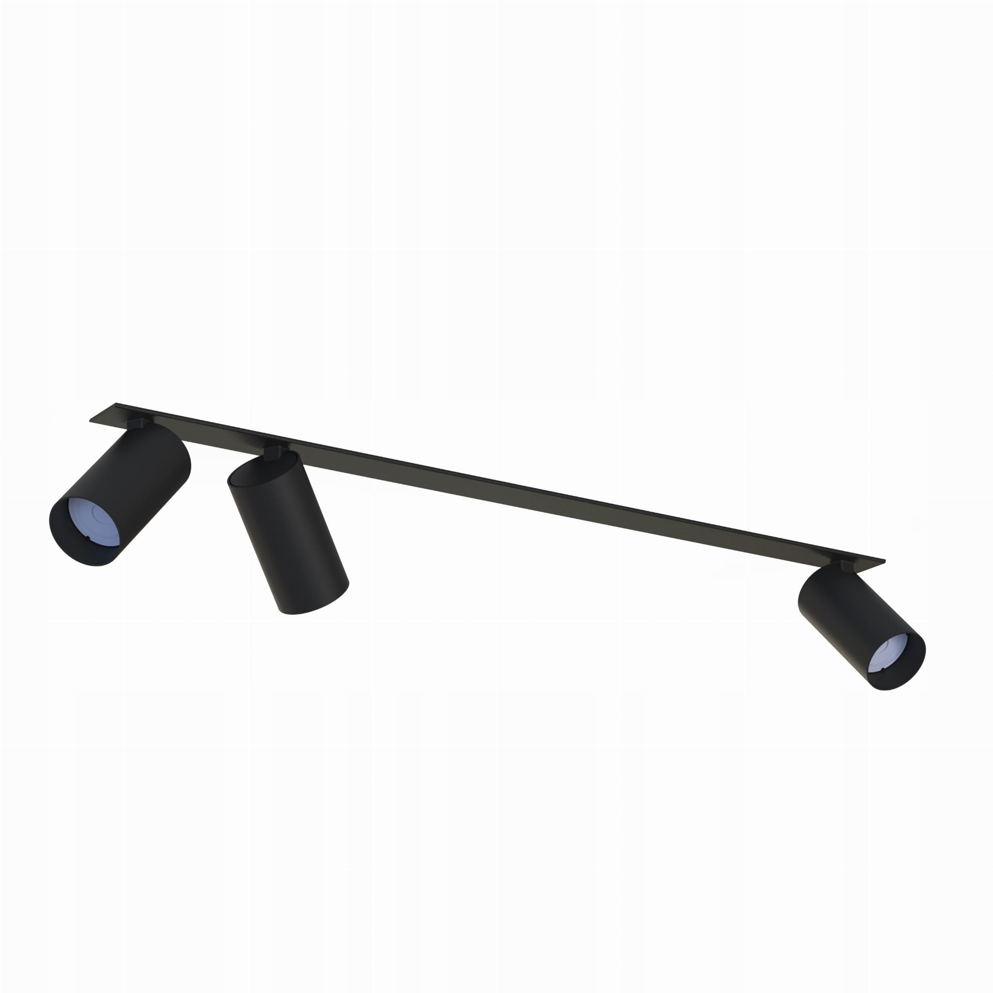 Podomietková stropná lampa čierna s 3 reflektormi Mono Surface Nowodvorski