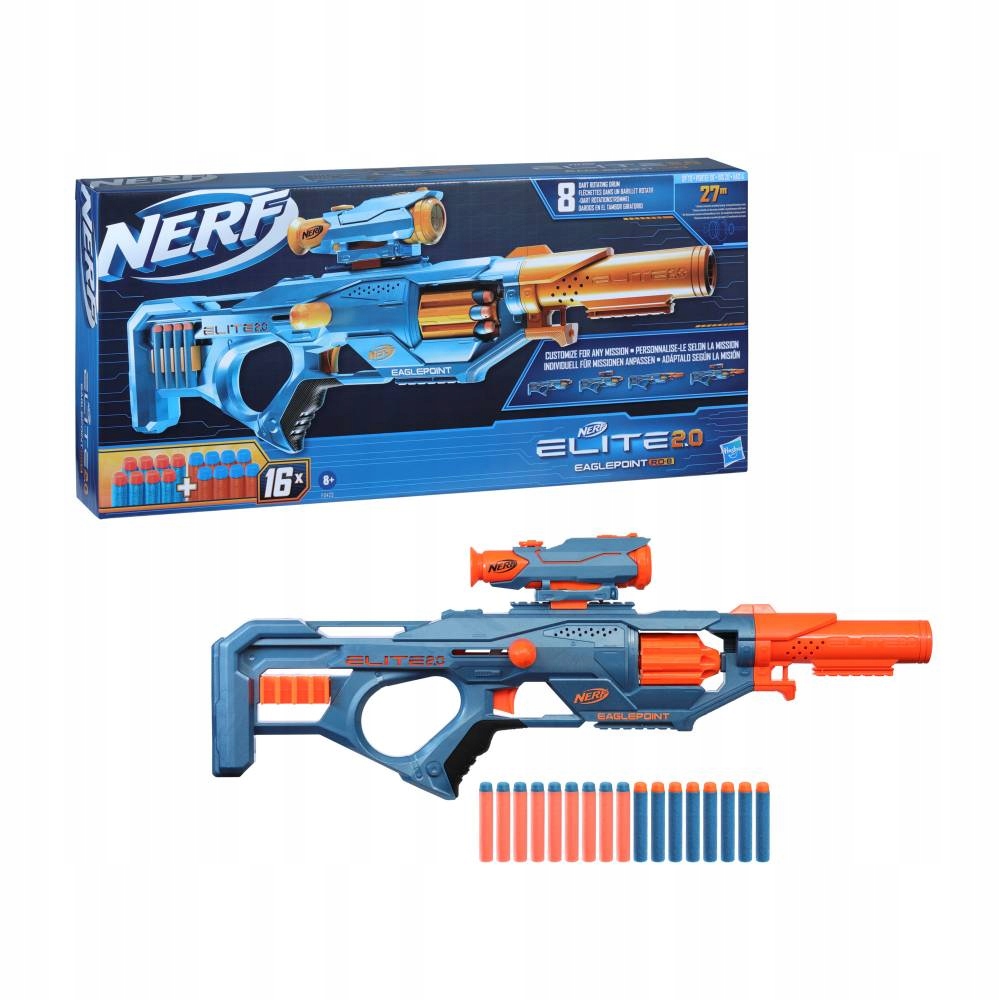 

Nerf Elite 2.0 Wyrzutnia Eaglepoint RD-8 +strzałki