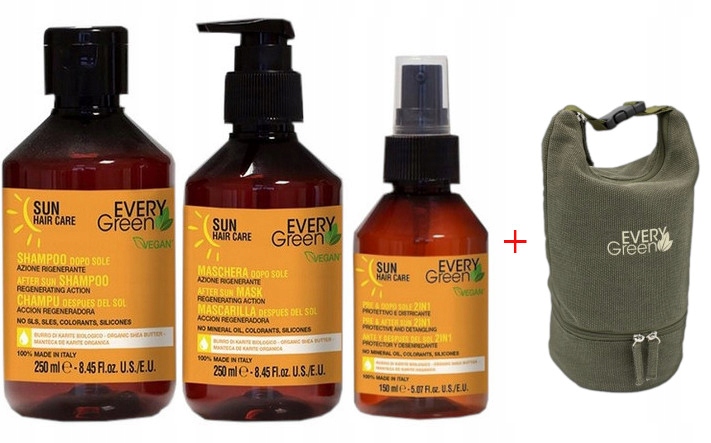 EVERY GREEN SUN ZESTAW SPRAY + SZAMPON + MASKA 3w1