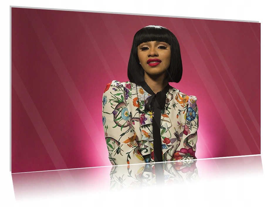 

Obraz szklany na szkle Cardi B 03 30x20