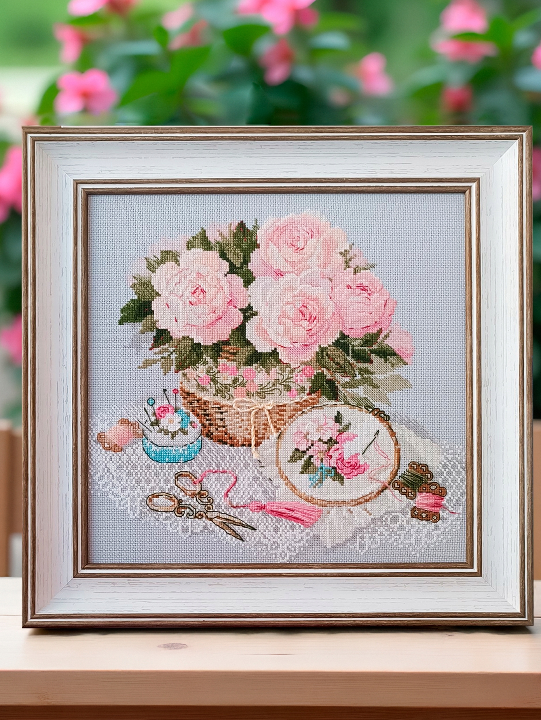 Riolis 2280 Czas Haftu, sada pro křížkovou výšivku 30x30 cm