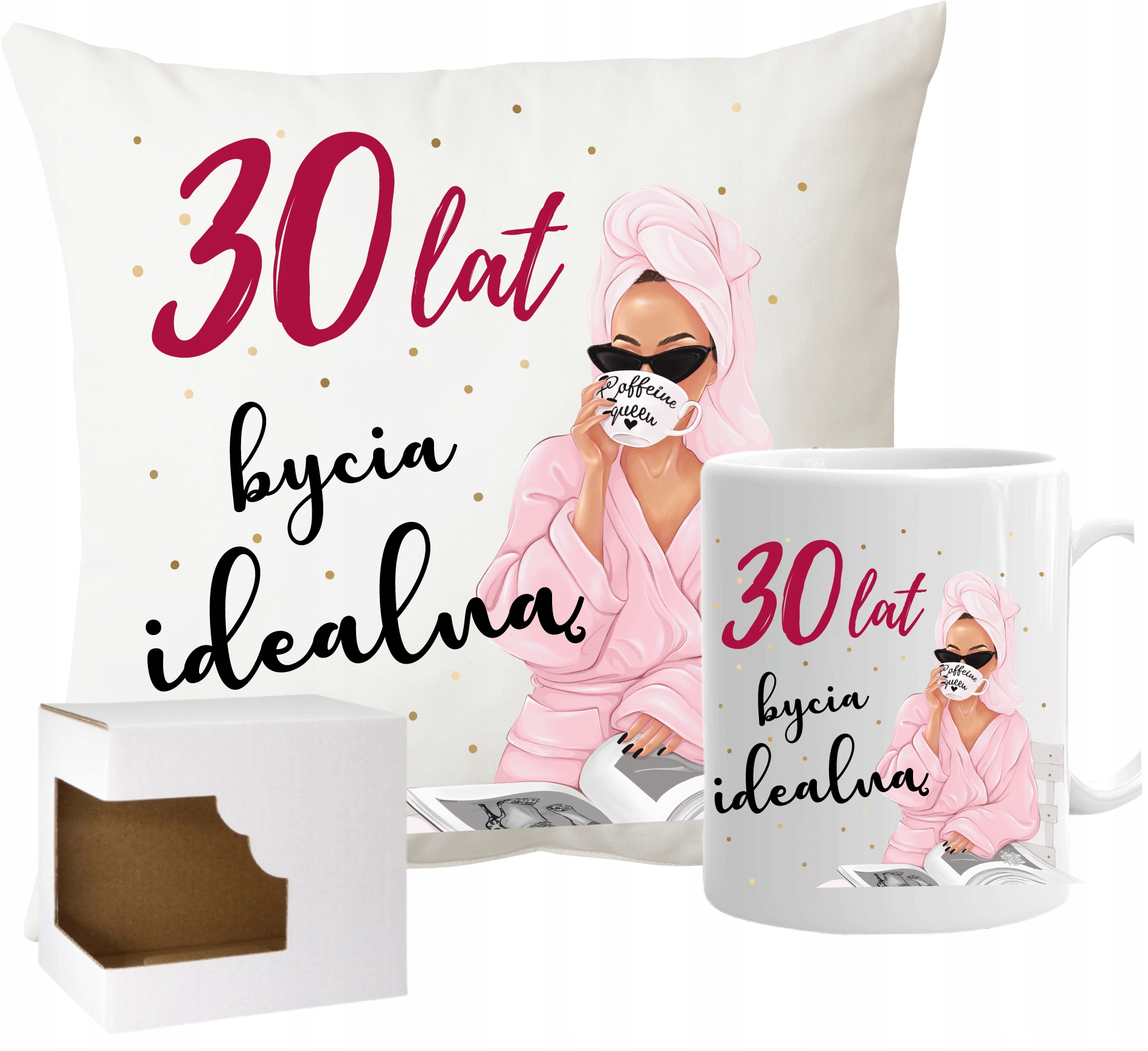 

Kubek Poduszka 30 te Urodziny kobieta