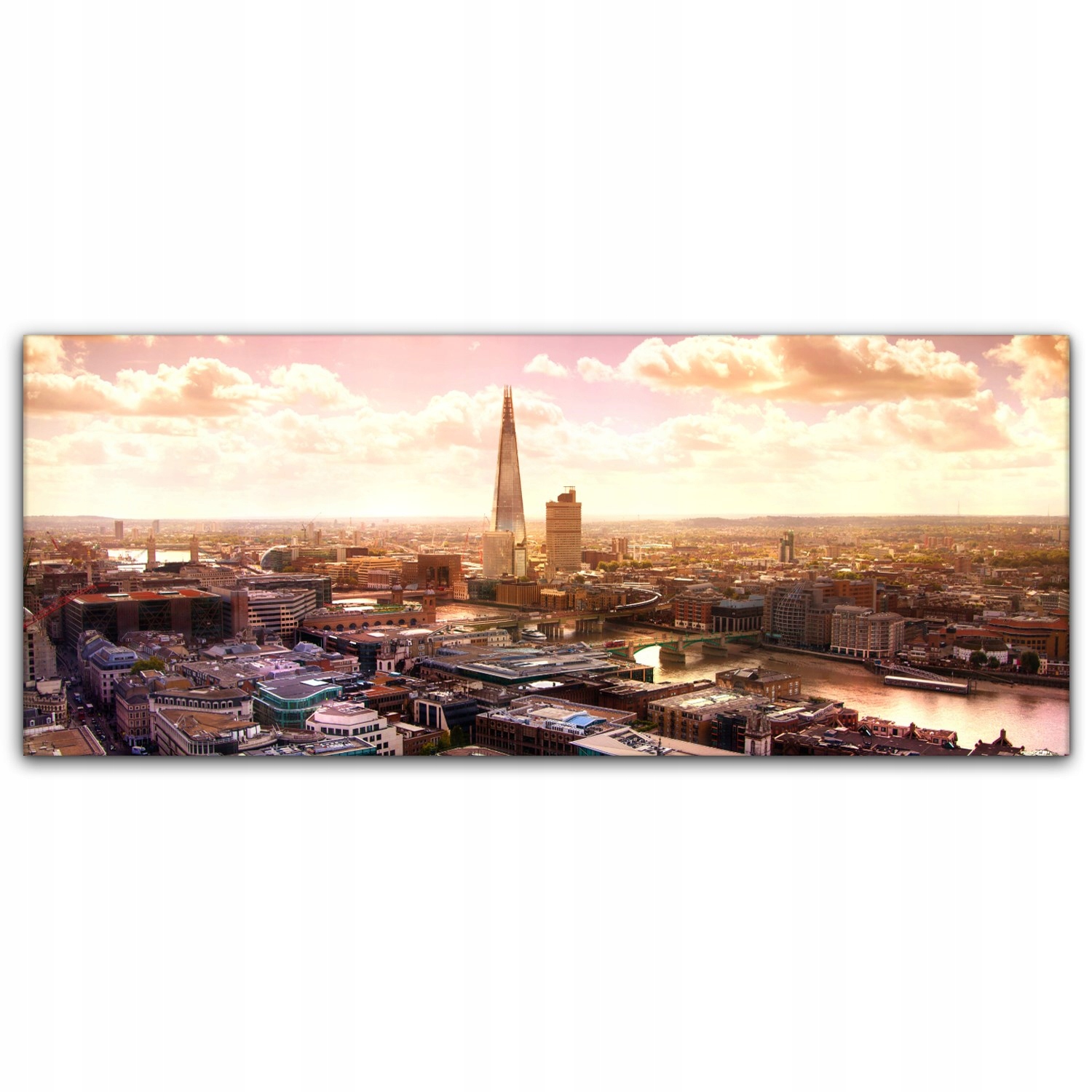 

Canvas na ramie na ścianę 125x50 Londyn Tama Rzeka