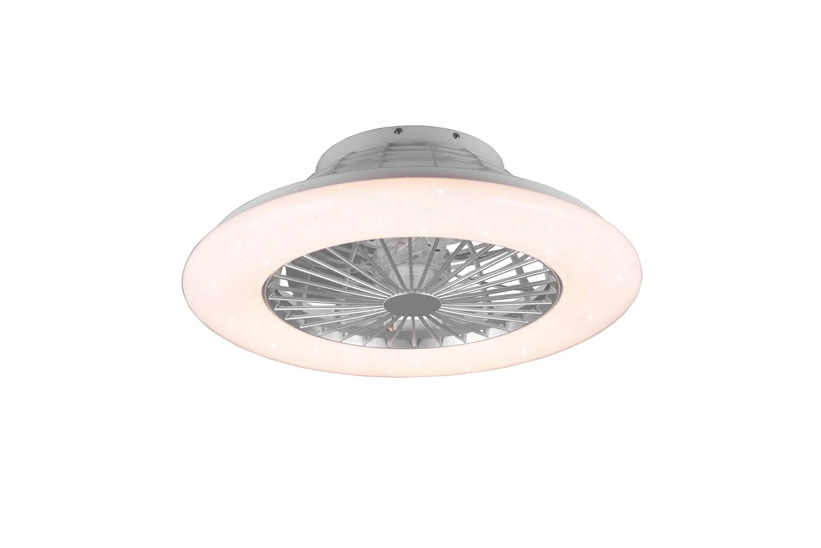Stropný ventilátor s Rgb Led lampou Stralsund R62522987 strieborný Diaľkový Ovládač