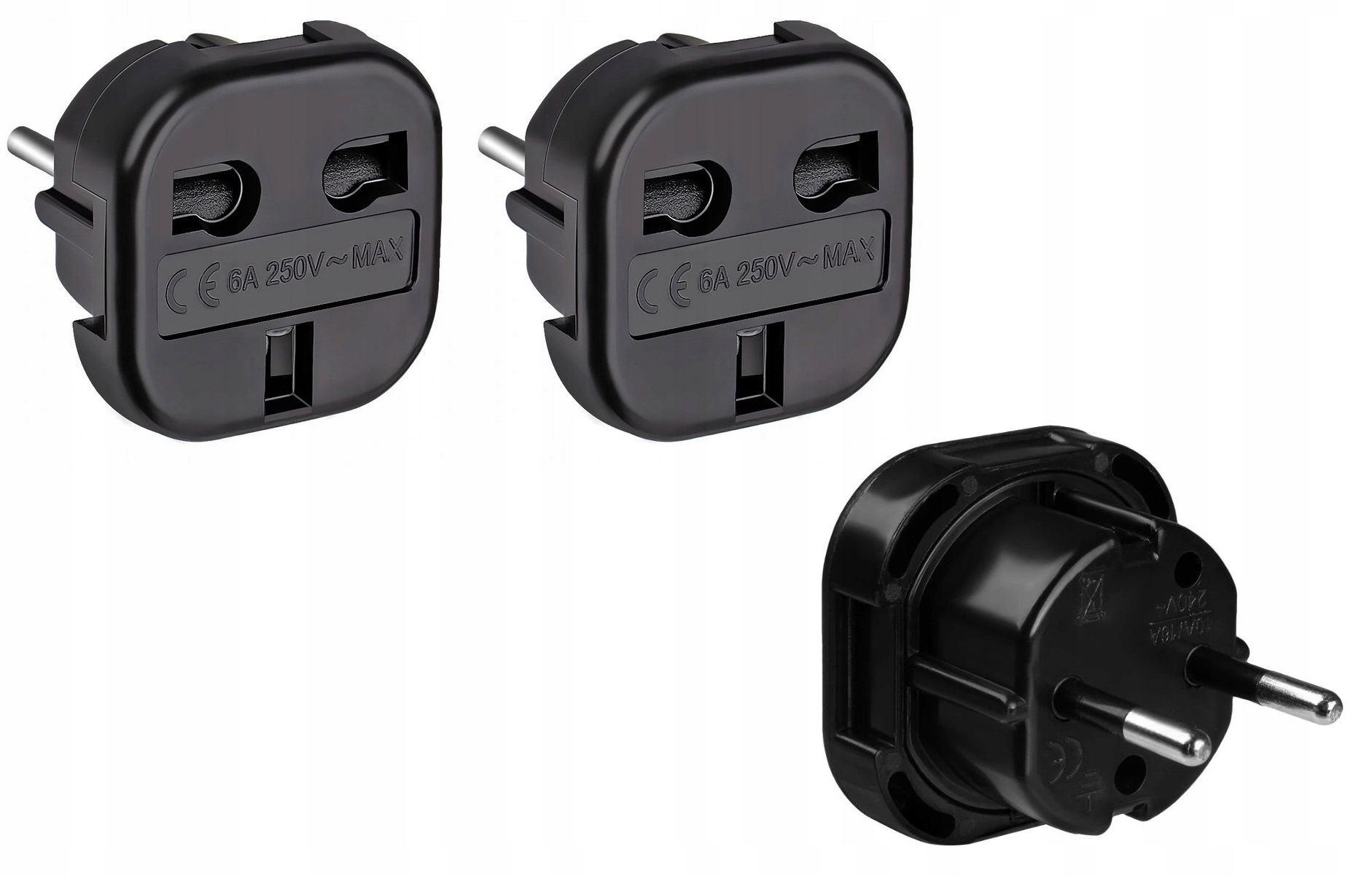 

2 x Adapter Gniazda Wtyczek Polska/eu Anglia Uk
