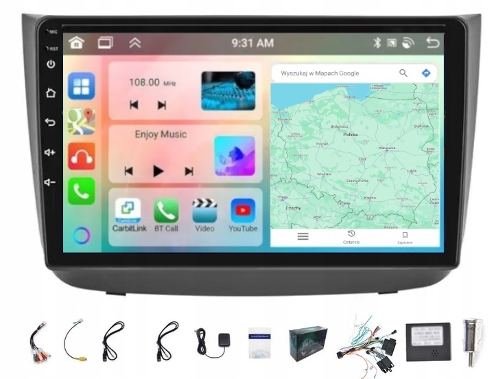 Navigační Rádio Gps Android Mercedes Vito 10-15 Viano 2004-2011 6 Gb 128 Gb