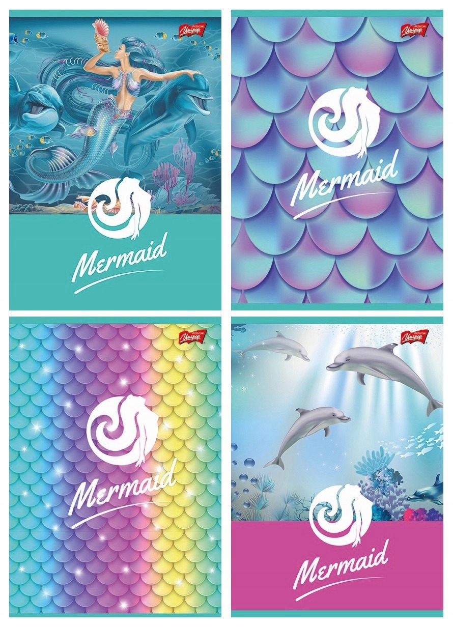 

Zeszyt A5 16k linia wąska Syrenki Mermaid Unipap