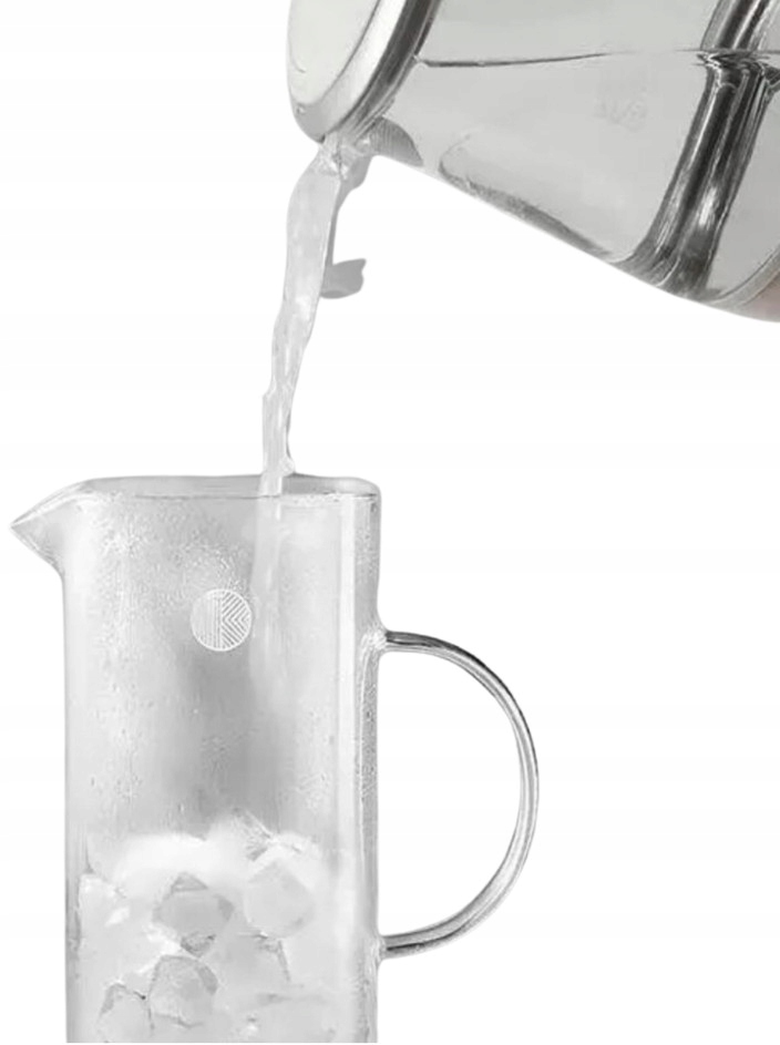 BUYDEEM Szklany Dzbanek z silikonową pokrywką 1200ml, CD2003 — 6