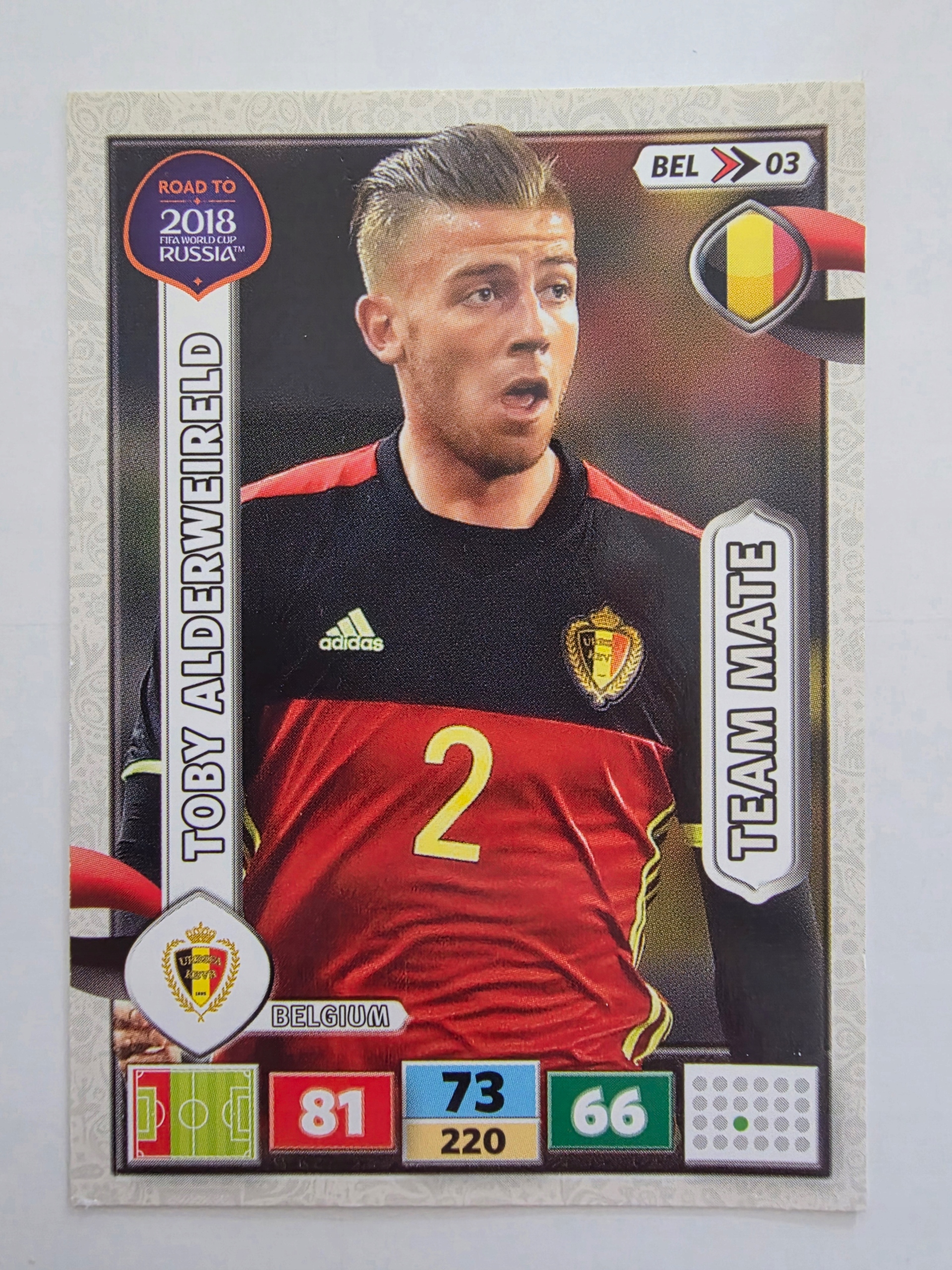 2018 Panini Road To World Cup Russia Toby Alderweireld Belgia Bel 3