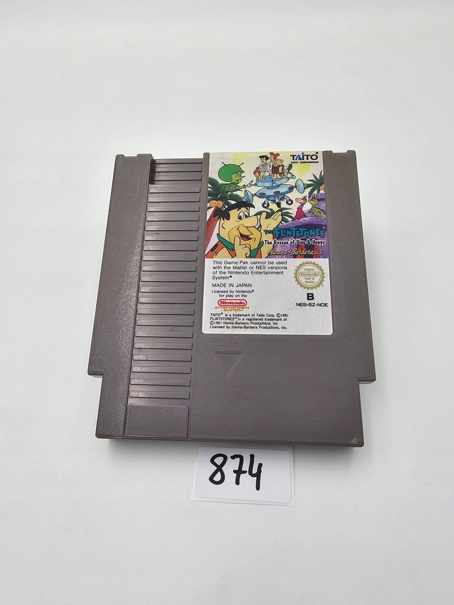 NINTENDO NES THE FLINTSTONES THE RESCUE OF DINO & HOPPY Platforma Nintendo NES