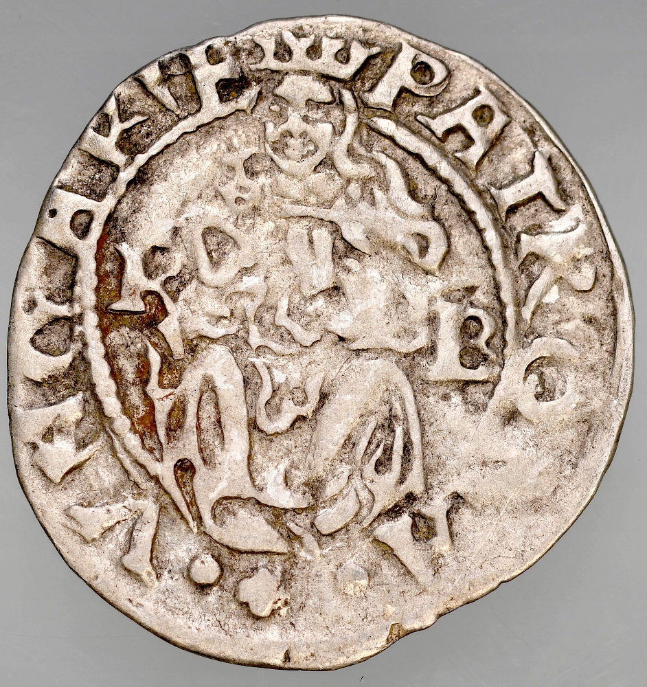 B280. Węgry, Maksymilia, Denar 1561 KB, st. 3+