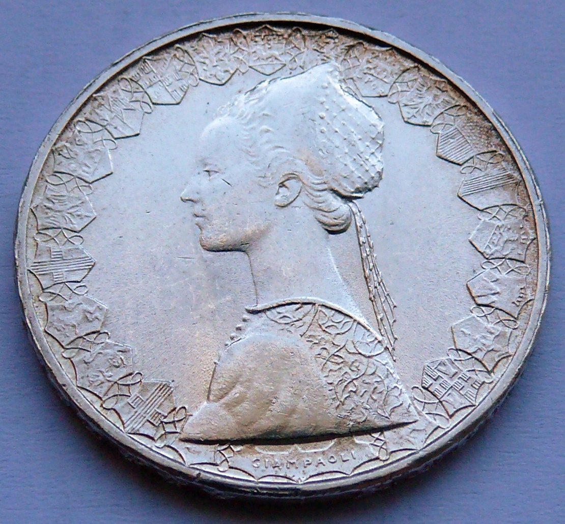 WŁOCHY - 500 lirów 1967 r. - srebro Ag (2)