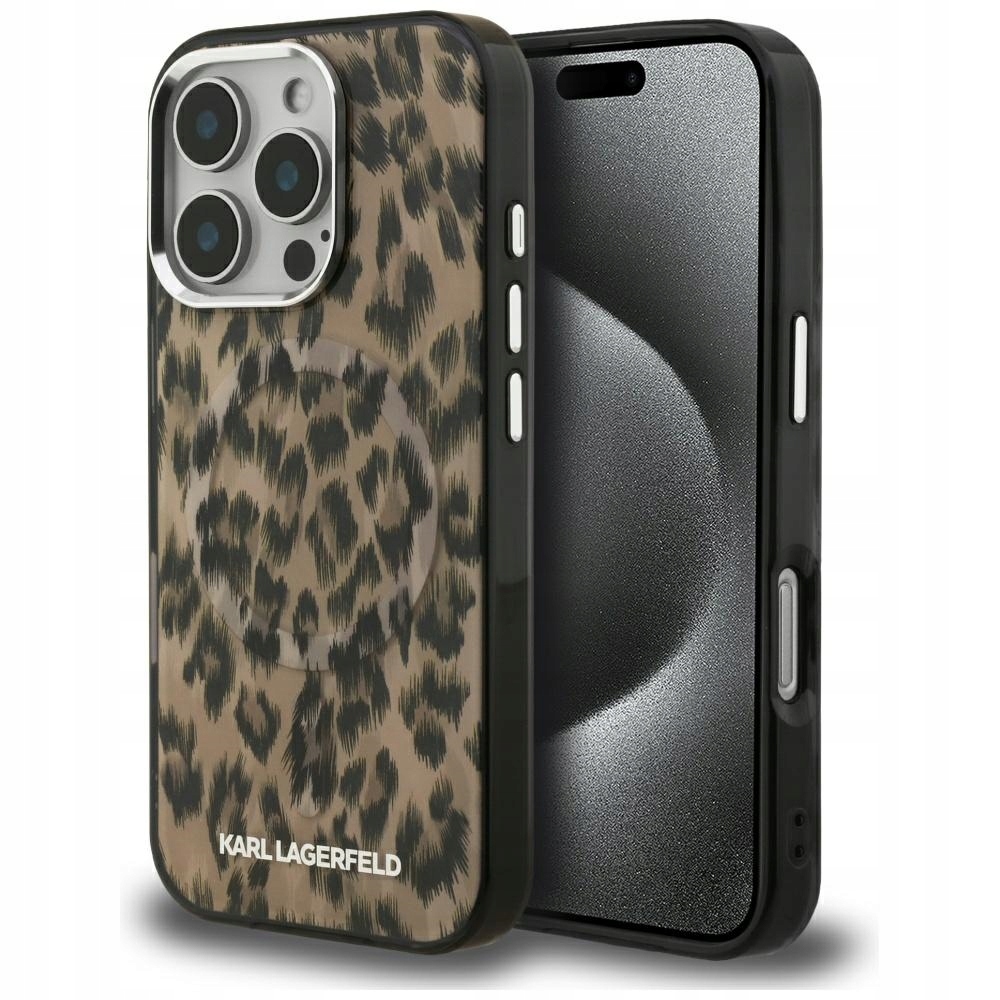 Plecki Karl Lagerfeld do Apple iPhone 16 Pro Max brązowy