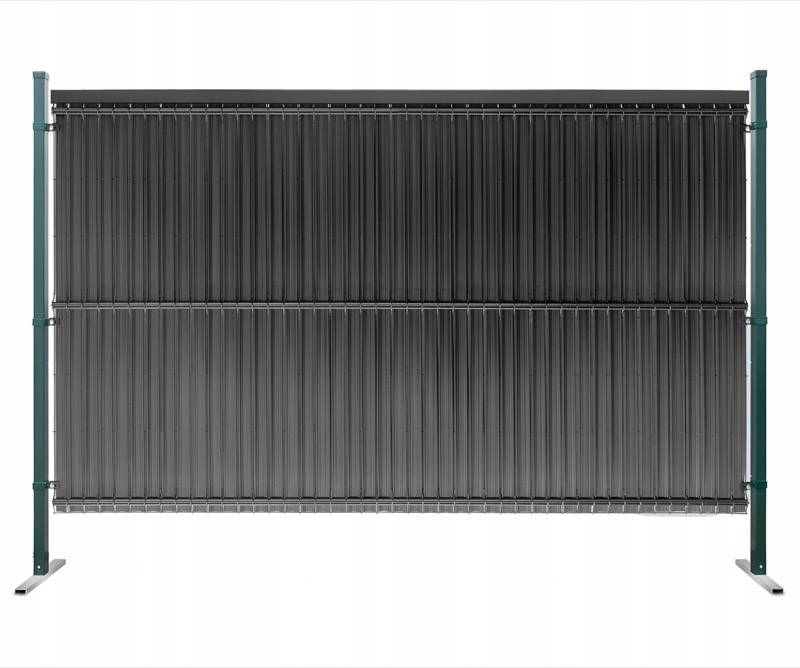 Listwy ogrodzeniowe pionowe szerokie 62-80mm 153x250cm RD05 Antracyt Ral 70