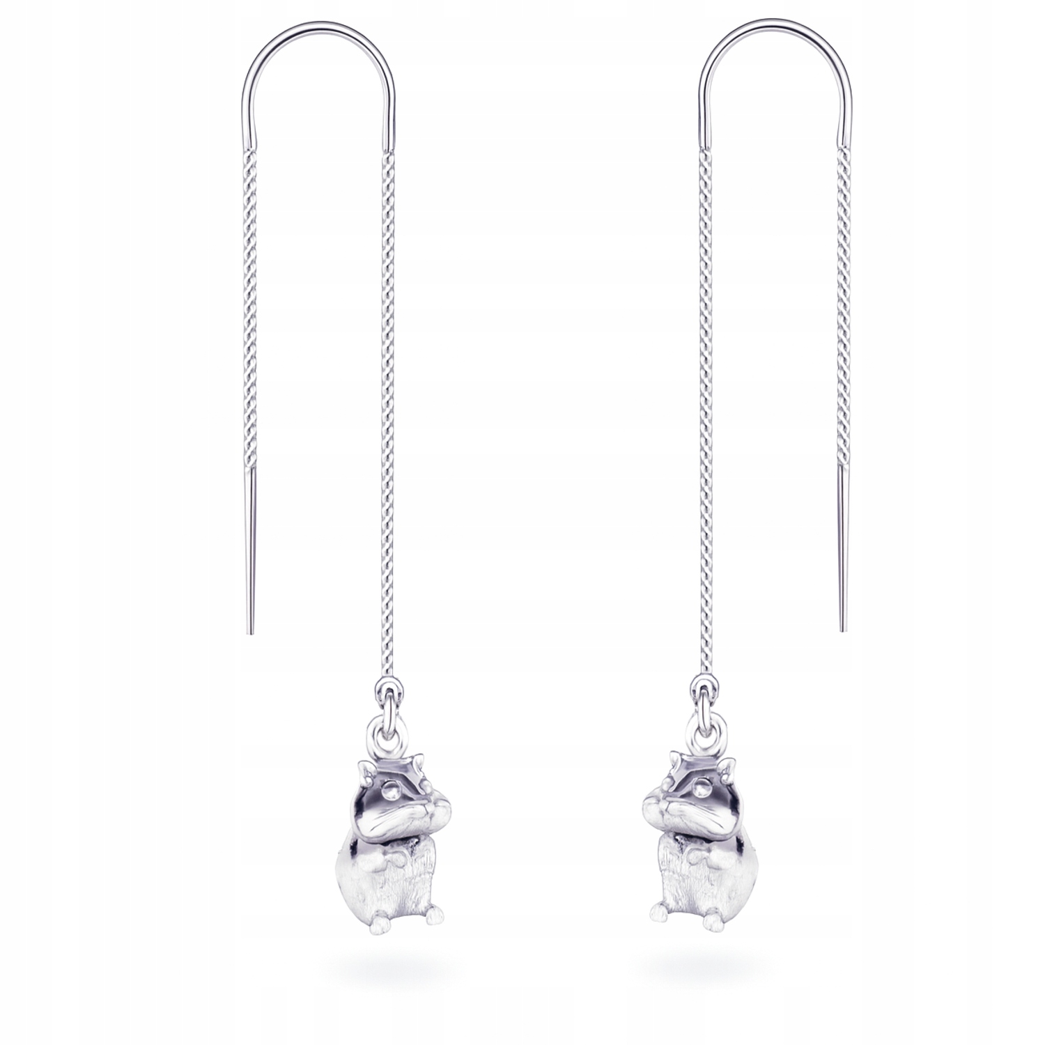 Křeček Křeček Náušnice provlékací provlékací stříbro 925