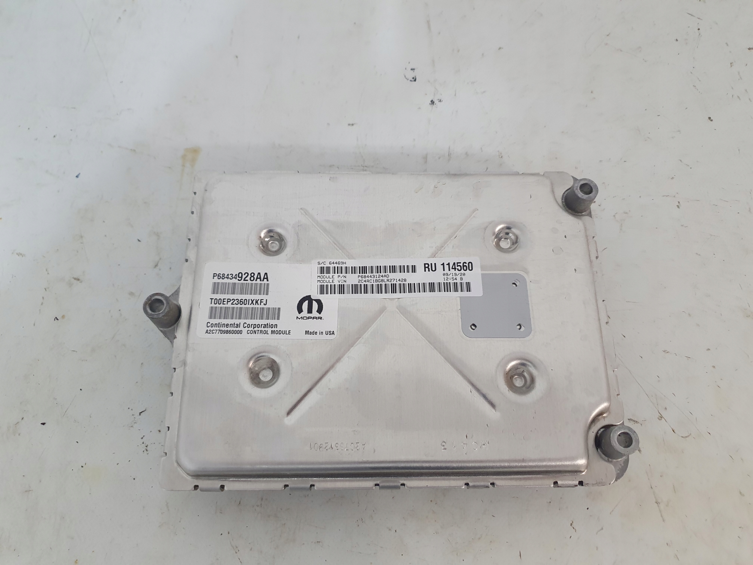 CHRYSLER PACIFICA II 16- COMPUTER CENTRALINA MOTORE 68434928AA
