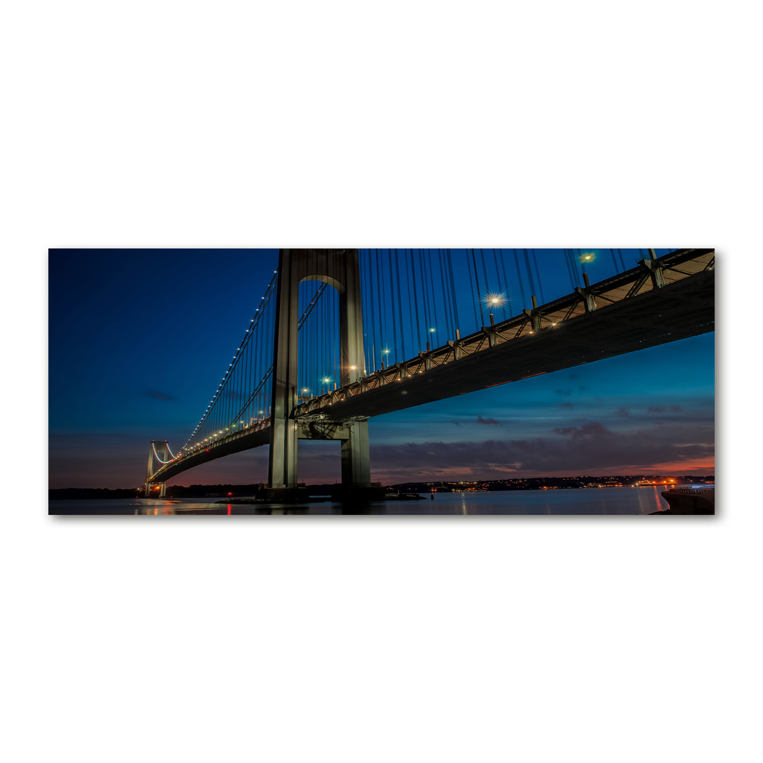 

Foto obraz szkło akryl Most Brookliński 125x50 cm