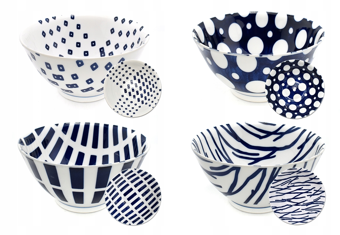 Sada 4 misiek Japanese Mitani 19,5 x 10 cm 1200 ml