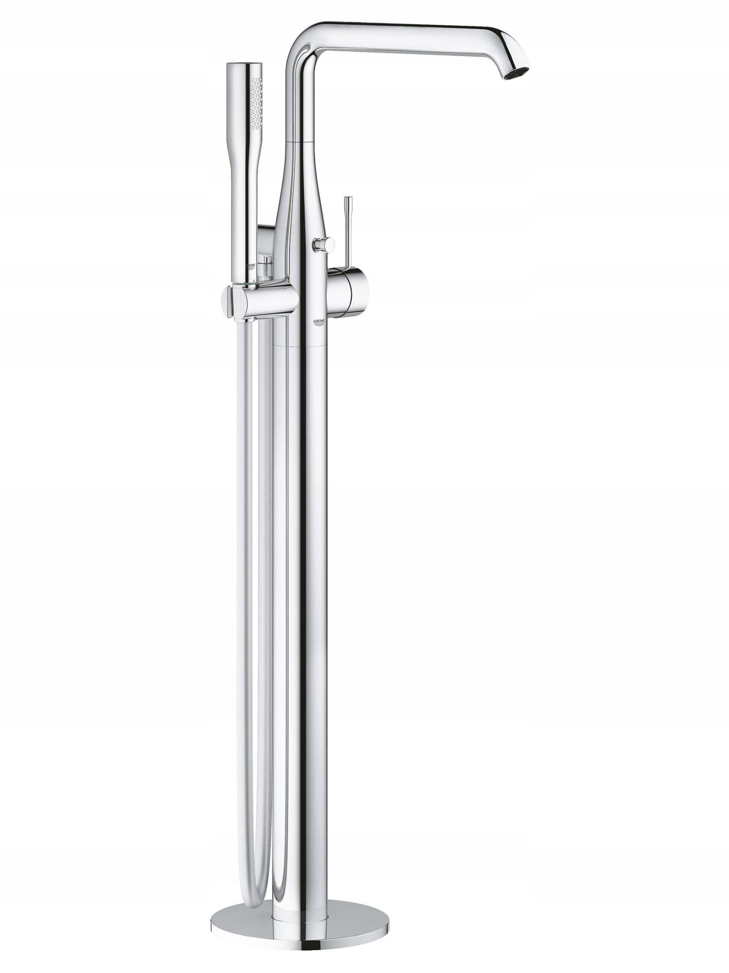 Wolnostojąca bateria wannowa Grohe Essence w chromowym kolorze