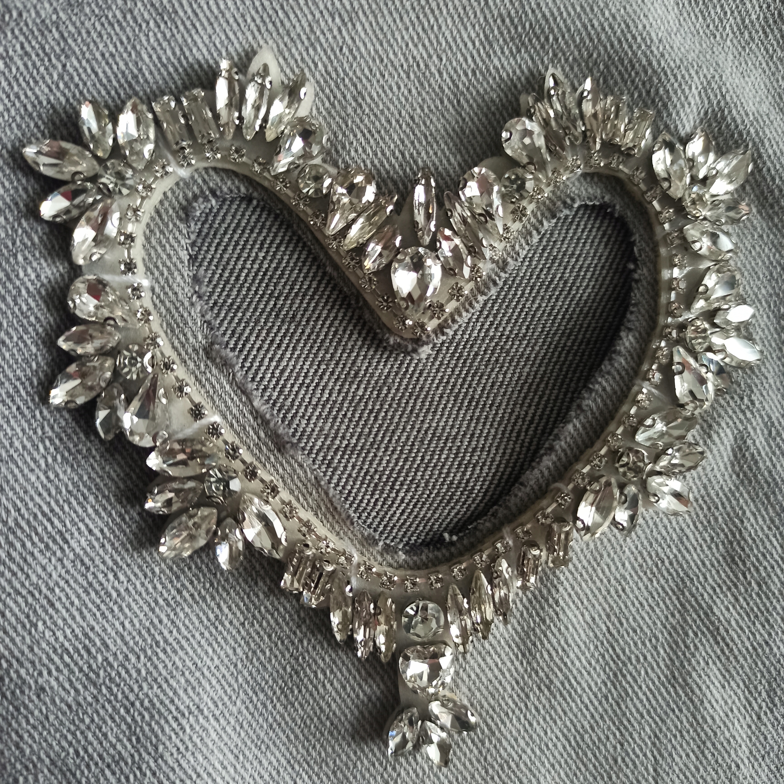 Spodnie Jeansowe M Sara Szare Modelujące Nowość 30 Materiał dominujący bawełna