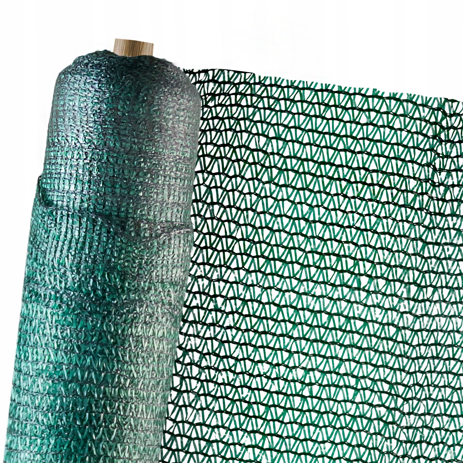 Siatka Maskująca cieniująca zielona na Ogrodzenie płot 55% Osłona 1,5m 25m