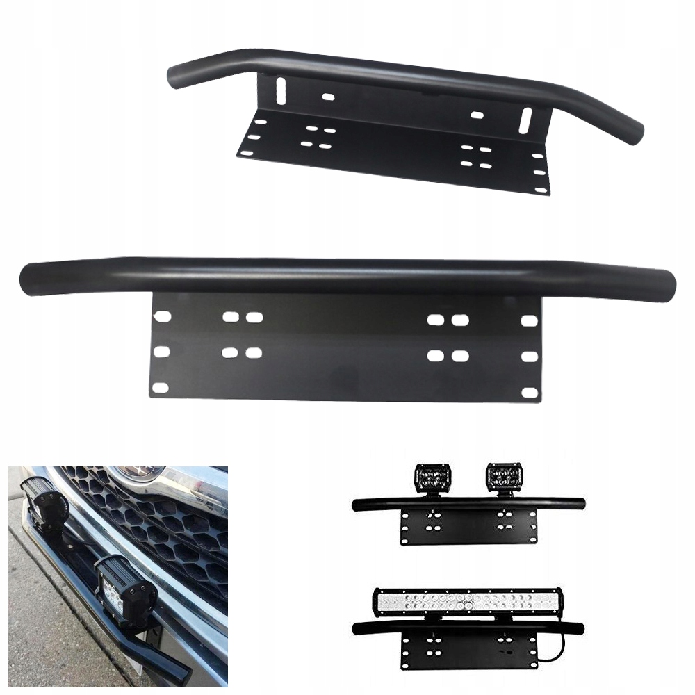 Uchwyt na halogeny lampy LED tablica rejestracyjna mocowanie ledbar