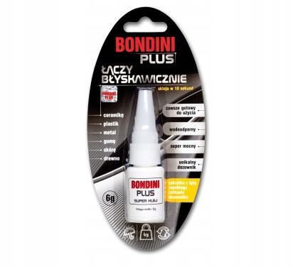 

Klej błyskawiczny Bondini Plus 6 g