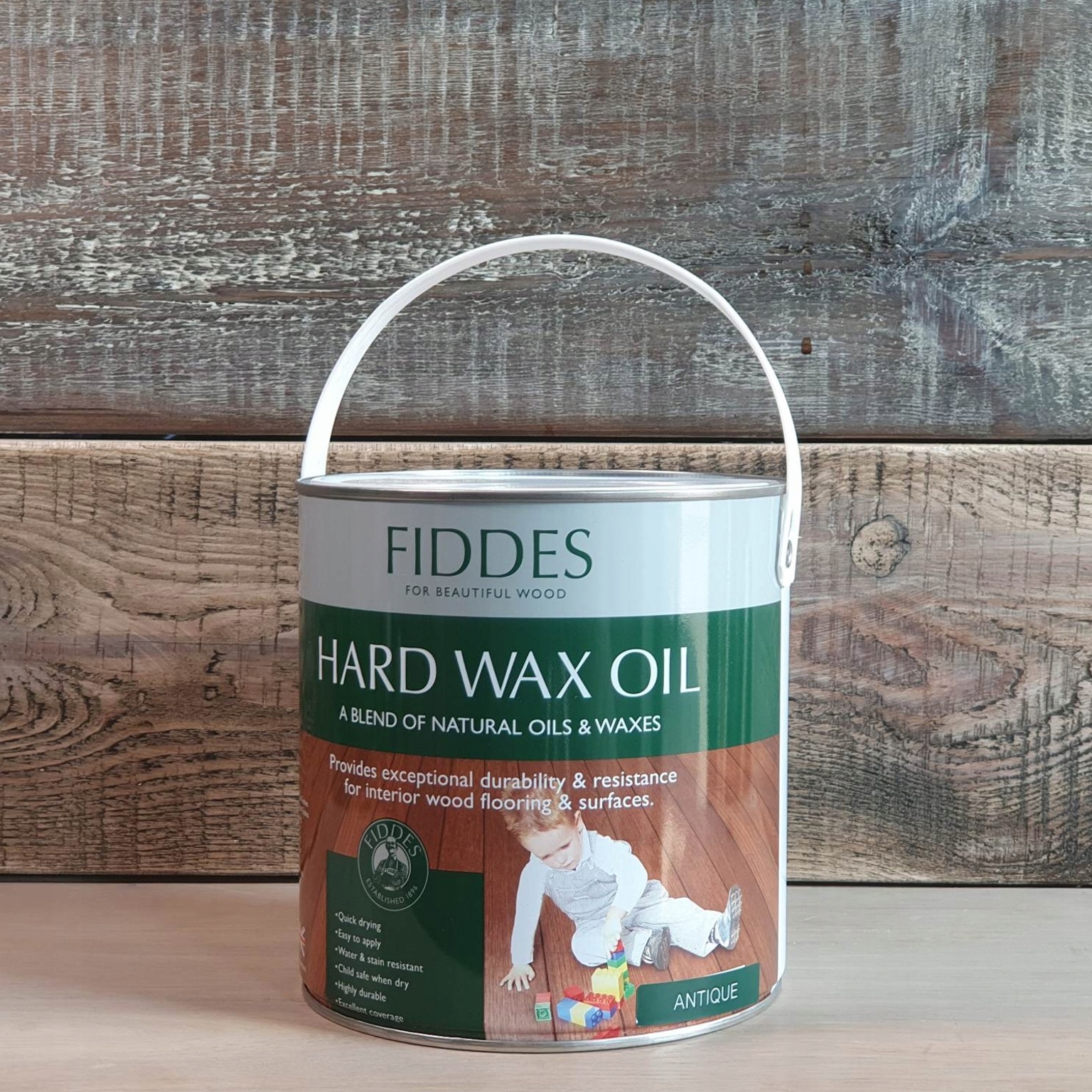 FIDDES Twardy Olejowosk do podłóg schodów HARD WAX OIL ANTIQUE OAK 2,5L Marka Fiddes