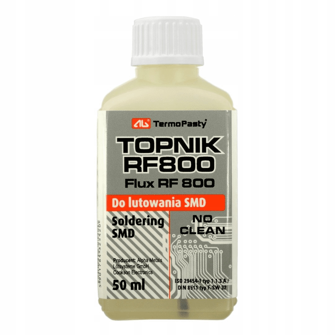 

Topnik RF800 50ml Flux w Płynie Ag Pędzel Smd Bga