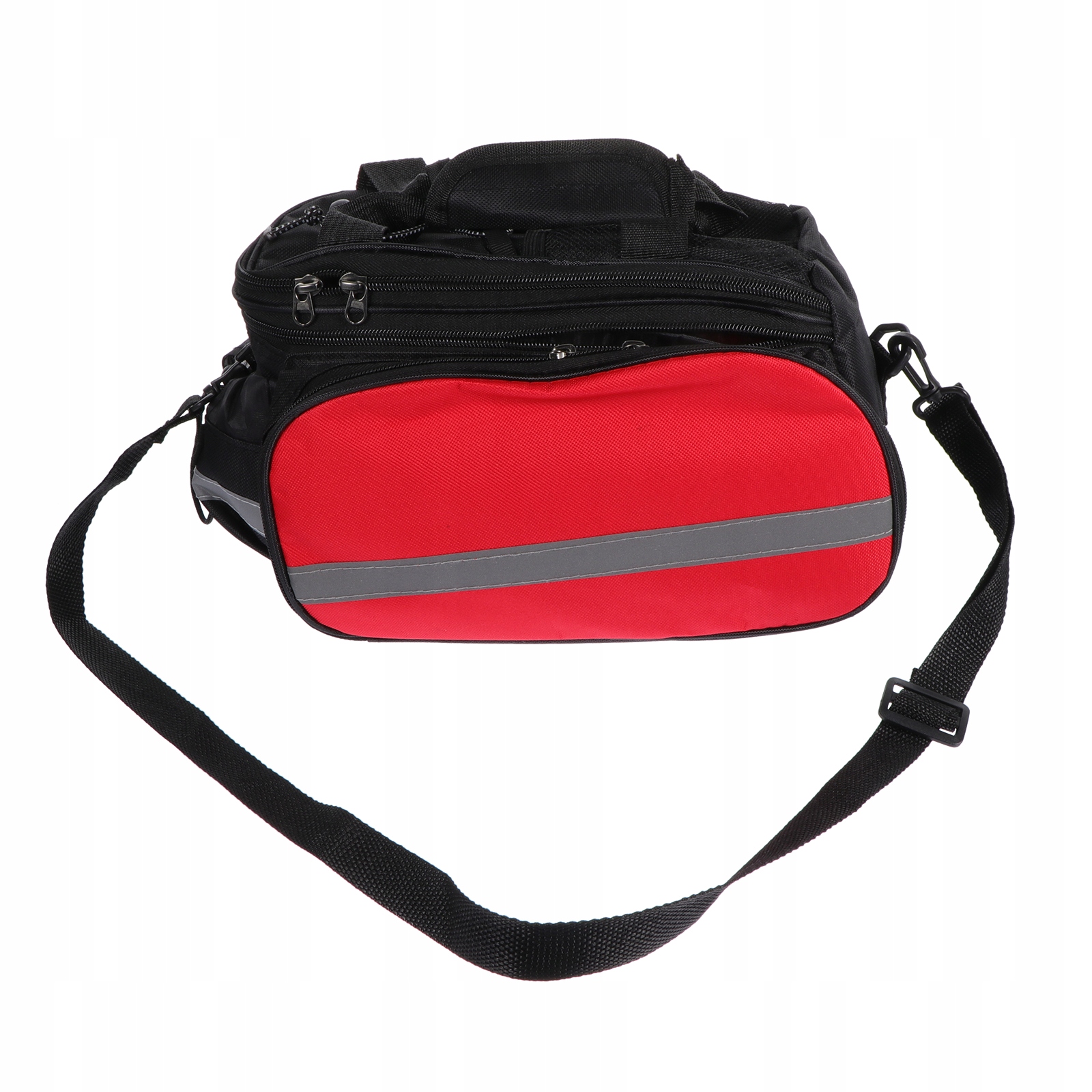 TYLNA TORBA BAGAŻNIK ROWEROWY CZERWONY 28X32CM