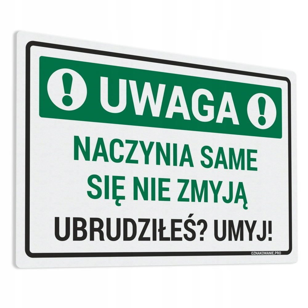 

Naklejka Naczynia Same Się Nie Zmyją 10x15
