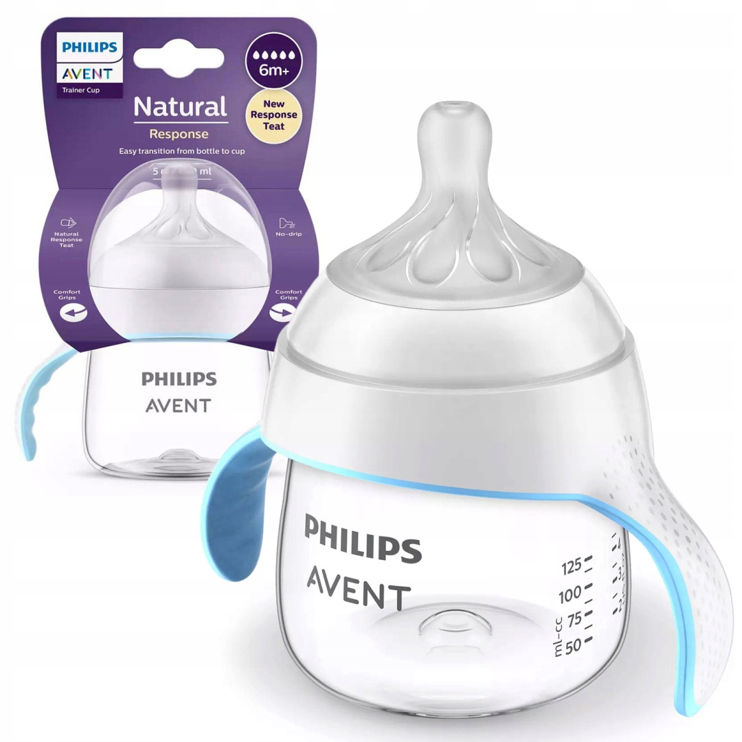 PHILIPS AVENT KUBEK TENINGOWY RESPONSE bidon z uchwytami 150 ml 6+