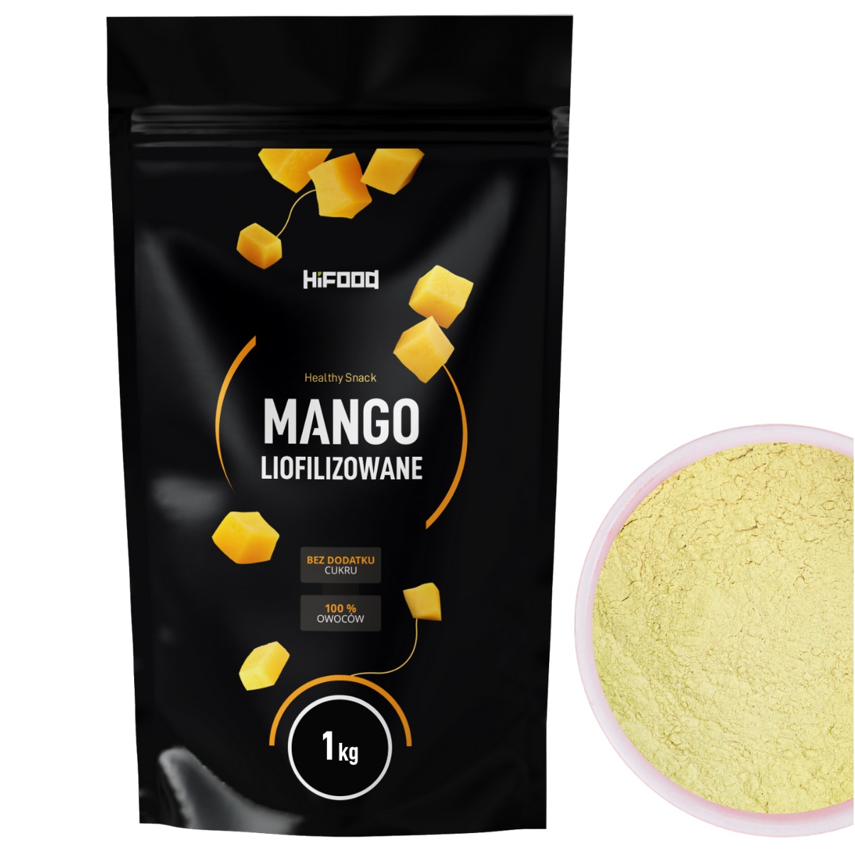 Mango Liofilizowane 1kg Mango 100% Proszek HiFOOD
