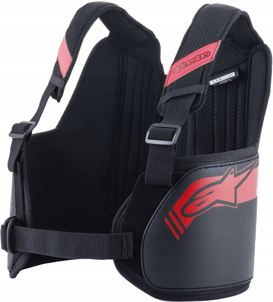 Ochranná vesta Alpinestars detská čierno-červená fluo