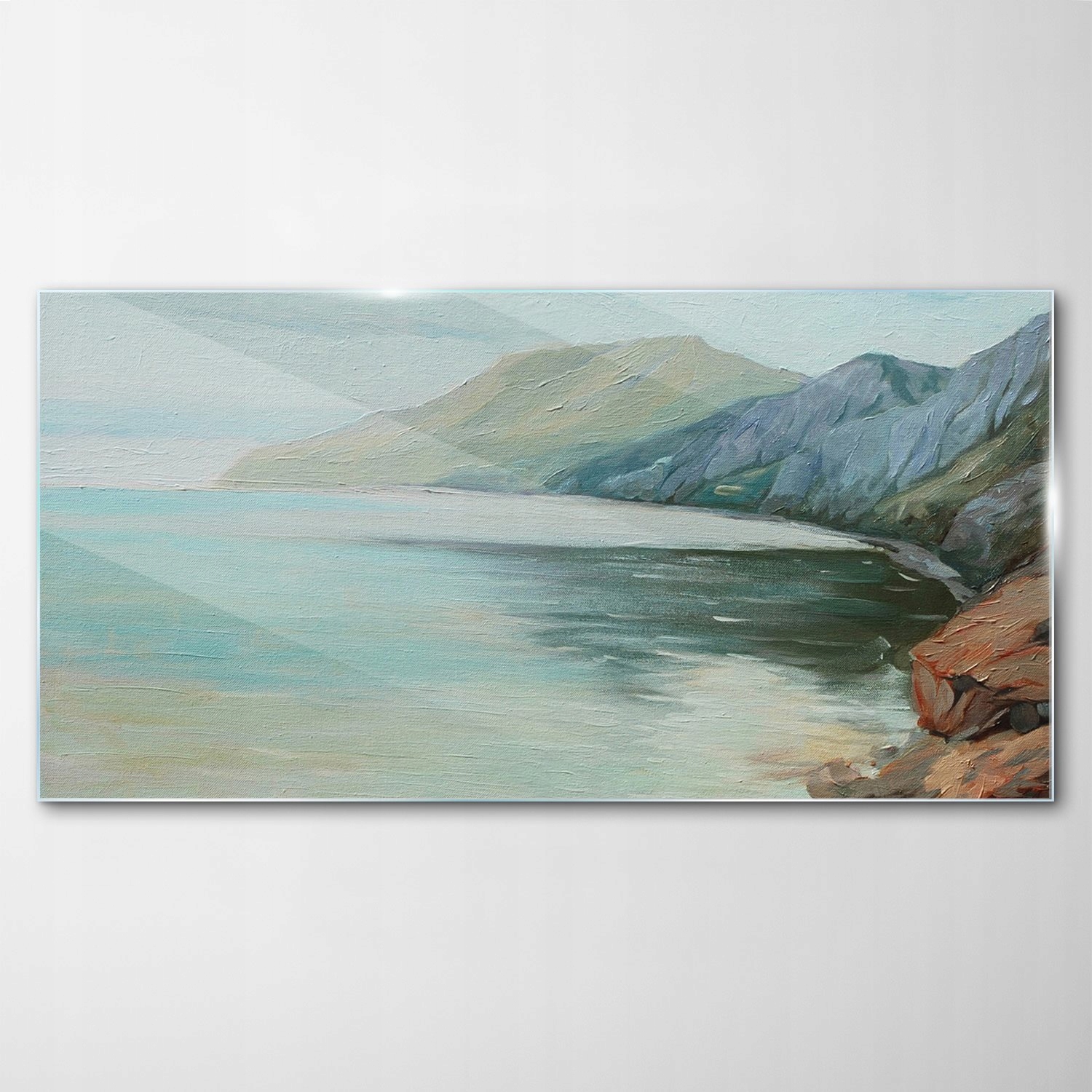 

Hartowany Obraz Szklany Góry Rano Morze 140x70
