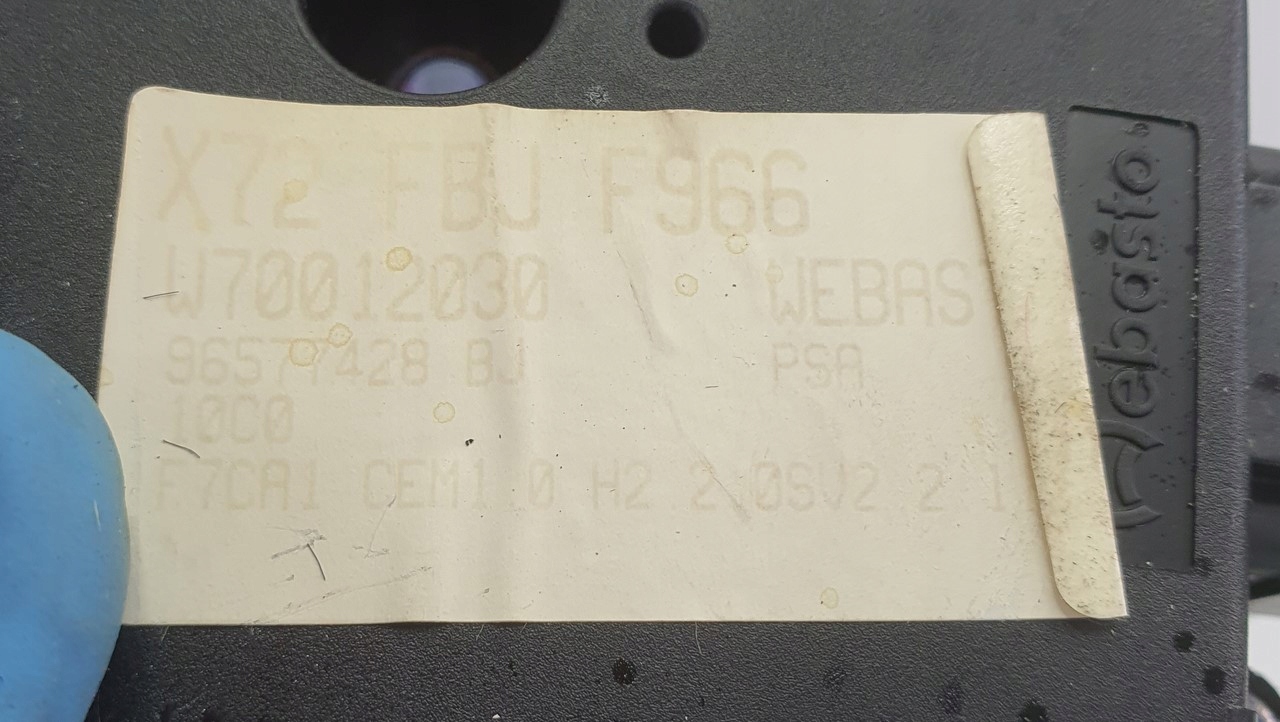 SILNICZEK PANORAMY CITROEN C5 III X7 96577428BJ Car type Passenger cars