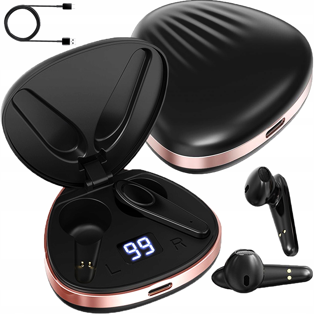 

Słuchawki Bluetooth Bezprzewodowe Bt 5.1 Powerbank