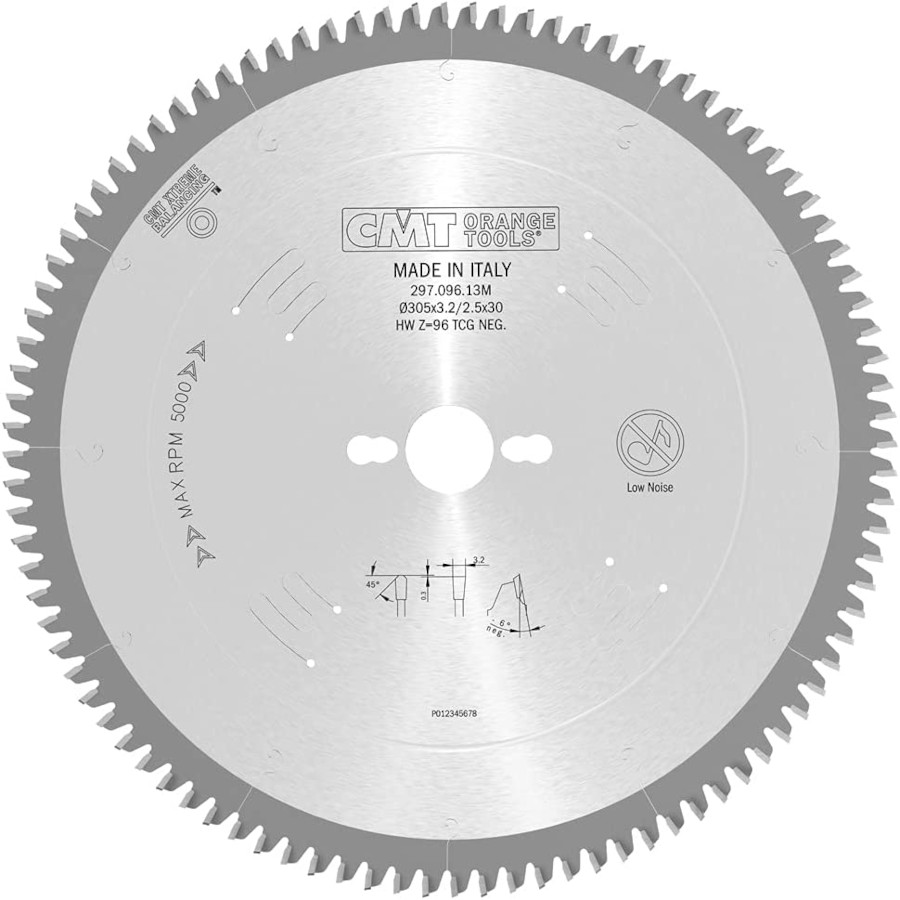 Tarcza Piła do aluminium ukośnicy 305x30mm 96z Cmt