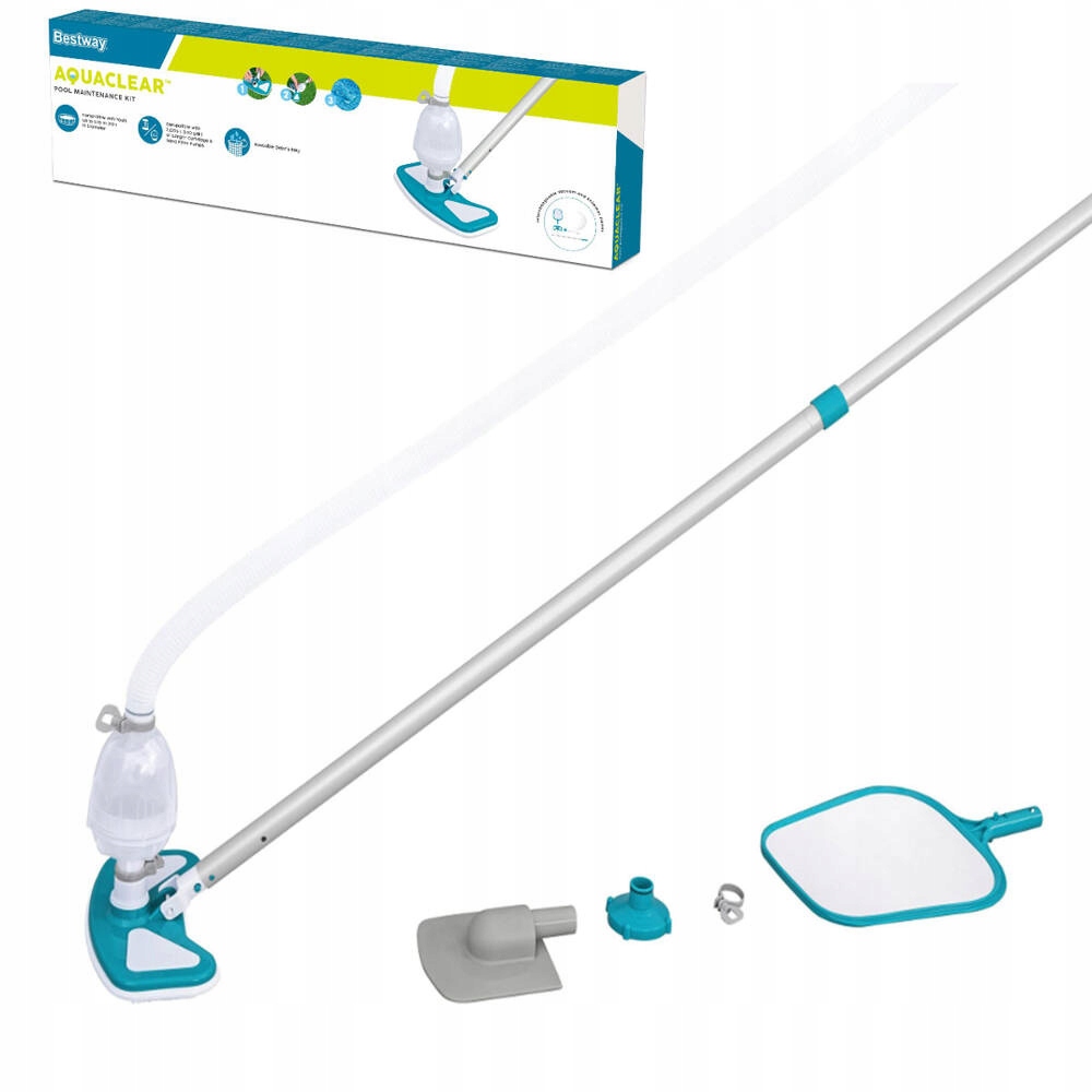 Zestaw Czyszczący Sprzątający Do Basenu Bestway 58234 Odkurzacz Siatka