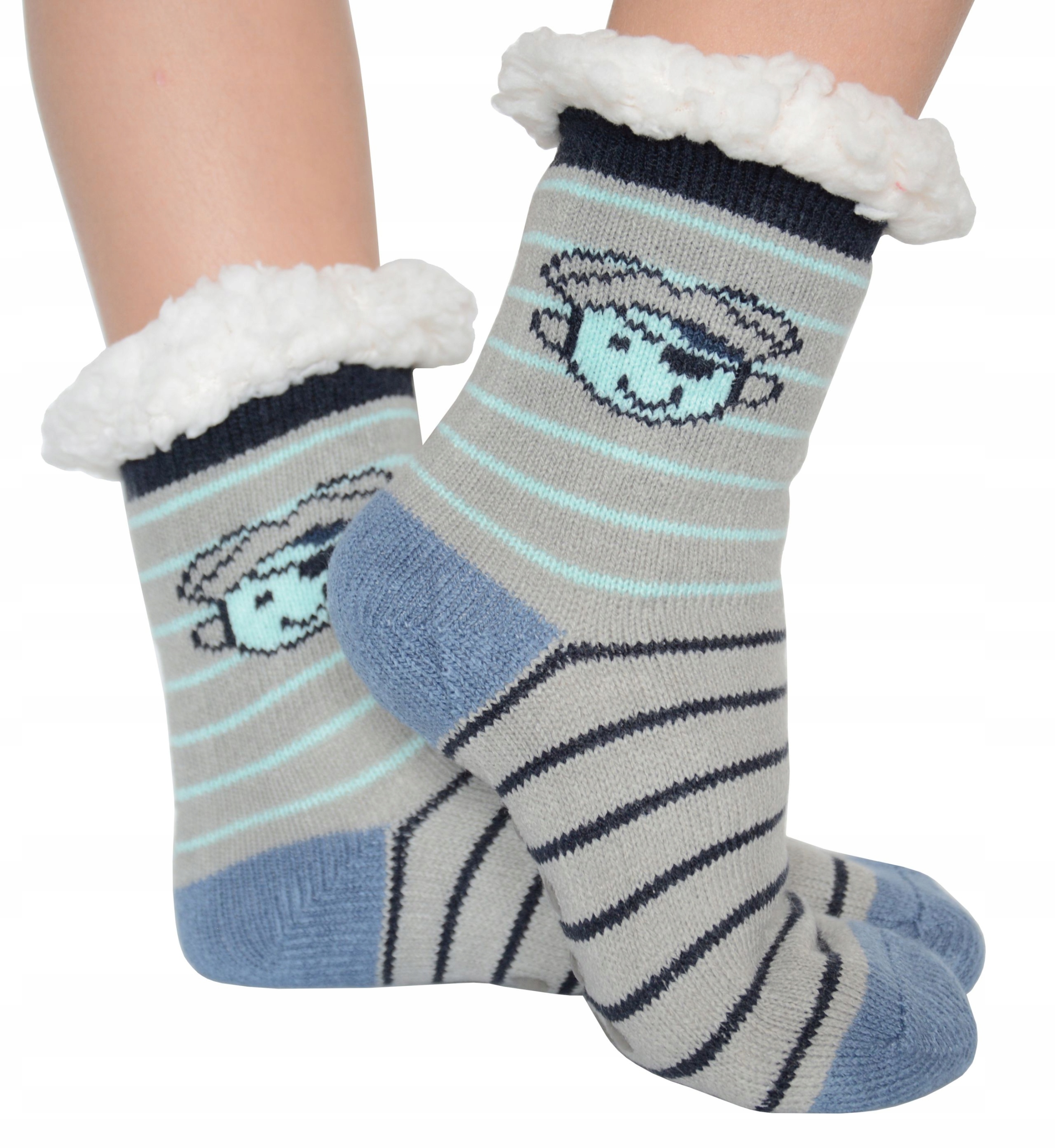 SKARPETY GRUBE CIEPŁE ABS DZIECIĘCE ZIMA 24-27