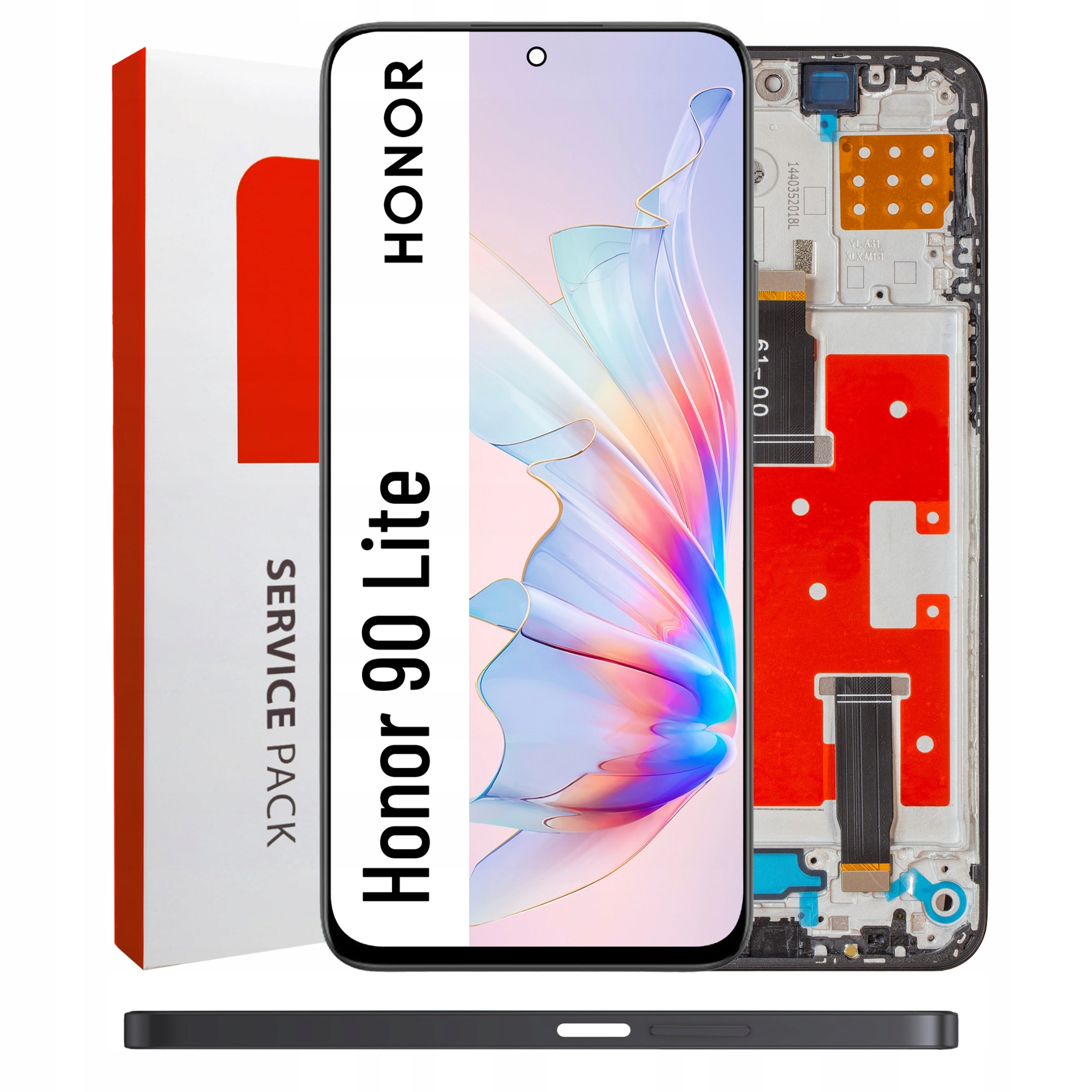 Ips LCD displej pro Honor 90 Lite Obrazovka Rámeček Černá Originál Zila