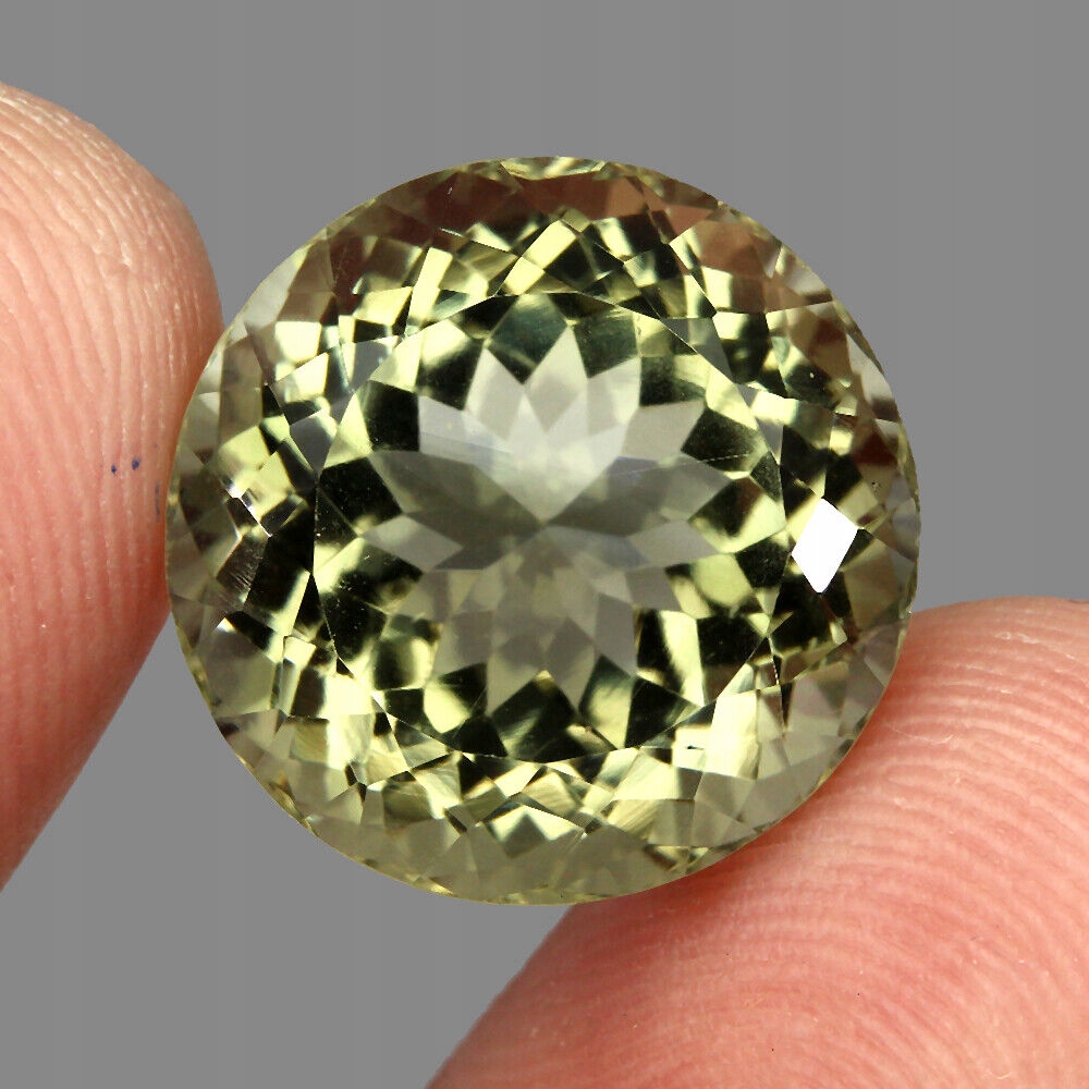 Zelený prasiolit přírodní kámen Vvs 22.4ct